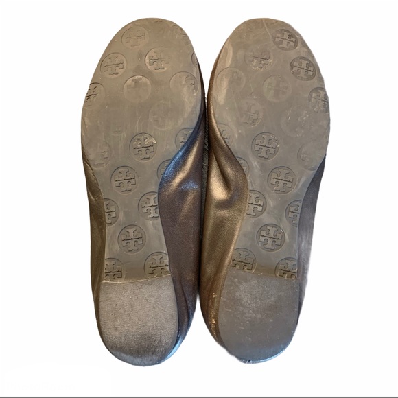 HP {Tory Burch} Dark Chocolate Reva Flats Women’s 7 Ballet - Picture 6 of 14